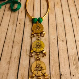 JewelSana German Silver Gold-Plated Oxidised Necklace-picture-18