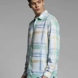 Jack & Jones White Regular Fit Checks Shirt image 3