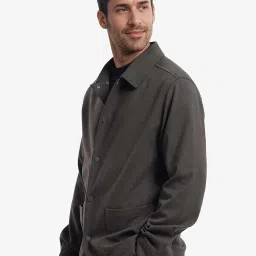 Rare Rabbit Olive Relaxed Fit Solid Jacket image 3