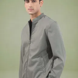 Rare Rabbit Green Regular Fit Solid Jacket image 3