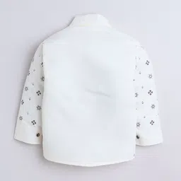 FOURFOLDS Boys Flower Printed 3-Piece Party Suit With Tie image 5