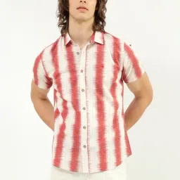 United Colors of Benetton Red Regular Fit Printed Pure Cotton Shirt-picture-39