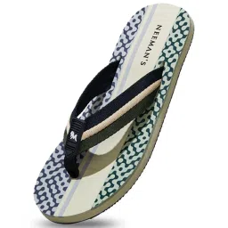 Neemans Men's Striped Fusion Black Flip Flops image 3