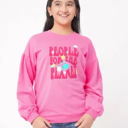 Edheads Kids Pink Cotton Printed Full Sleeves Sweatshirt-picture-36
