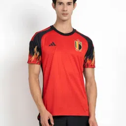 adidas Red BELGIUM 22 HOME Round Neck T-Shirt-picture-35