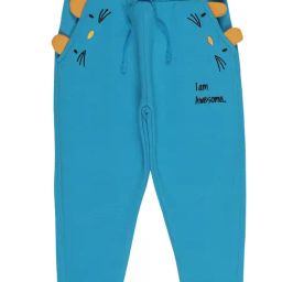 Bodycare Kids Blue Embroidered Trackpants-picture-26