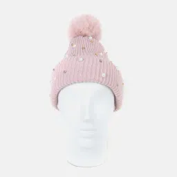 Kazo Pink Embellished Beanies-image-39