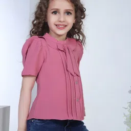 Peppermint Kids Pink Solid Shirt image 3