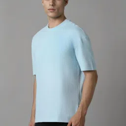 Louis Philippe Blue Regular Fit T-Shirt image 3