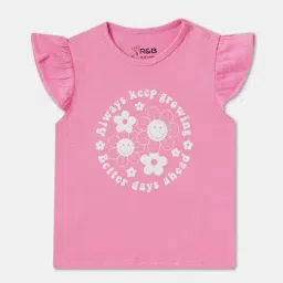 R&B Kids Pink Graphic Regular Fit Top-picture-24