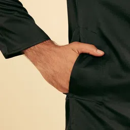 Manyavar Mandarin Collar Straight Kurta with Pyjama image 2