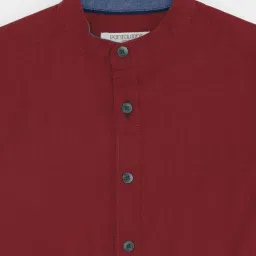 Pantaloons Junior Boys Maroon Shirt image 3