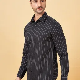 Peregrine By Pantaloons Jet Set Slim Fit Striped Shirt image 3