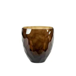 Home4U Brown Glass Vase - Set of 1 image 2