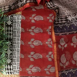 Weaves of Tradition Printed Pure Cotton Unstitched Dress Material-picture-30