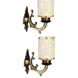 SOMIL Gold Glass Cylinder Printed Wall Lamps-picture-44