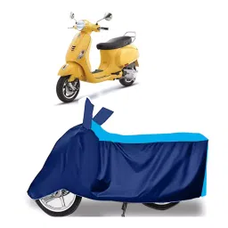 Auto Pearl Two Wheeler Cover for Vespa V 150 - Cyan, Blue-picture-30