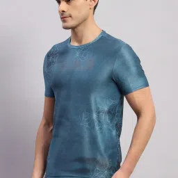 Rock.It Teal Smart Fit Printed T-Shirt image 3
