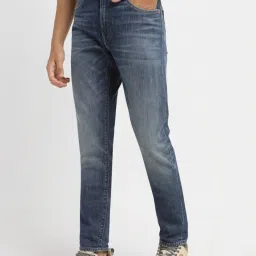 Levi's 512 Blue Slim Fit Distressed Jeans image 3