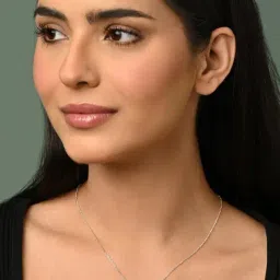 Clara 925 Sterling Silver Platinum Plated Swiss Zirconia Carla Solitaire Pendant Chain Necklace for Women-image-51