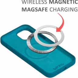 Sprig Liquid Silicone Back Cover for APPLE iPhone 14 (Blue) image 3