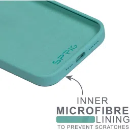 Sprig Liquid Silicone Back Cover for APPLE iPhone 14 (Blue) image 3