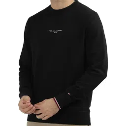 Tommy Hilfiger Black Regular Fit Sweatshirt image 3