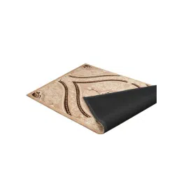 Presto Brown & Beige Polyester Traditional Carpet image 4