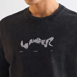 THE BEAR HOUSE Men Printed Drop-Shoulder Sleeves T-shirt image 4