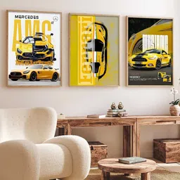 WALLLANE Set of 3 Sports Car Framed Posters image 4
