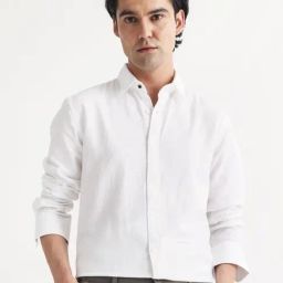 Rare Rabbit White Regular Fit Solid Shirt-picture-24