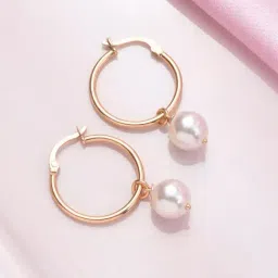 Zavya Simple Pearl Rose Gold-Plated 92.5 Sterling Silver Drop-image-55