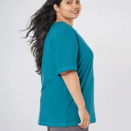 BlissClub Teal The Breezy Boyfriend Tee image 4