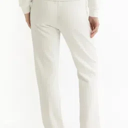 RAREISM Off White Blended Solid Trackpants image 2