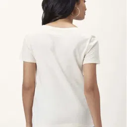 Honey by Pantaloons White Cotton Graphic Print T-Shirt image 2