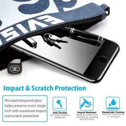 GRIPP 0.3mm Ultimate 3D Curved HD Tempered Glass for iPhone SE (3rd Gen - 2022) - Black-picture-13