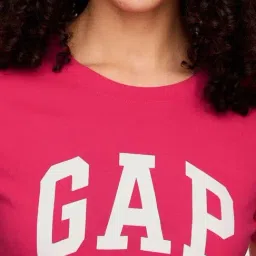 GAP Pink Printed Short Sleeves T-Shirt image 5