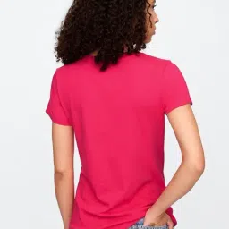 GAP Pink Printed Short Sleeves T-Shirt image 2