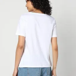 GAP White Printed Short Sleeves T-Shirt image 2