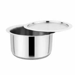 Prabha Stainless Steel Silver Milk Topes, Boiling and Cooking - Induction Base - 16cm - 1.6 Liter-image-40