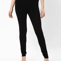R&B Black Cotton Leggings-picture-17