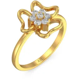 Joyalukkas 22k Gold Floral Gemstone Ring-image-67