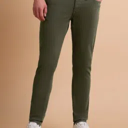 U.S. Polo Assn. Denim Co. Green Cotton Slim Fit Jeans-picture-10