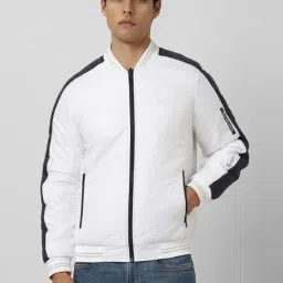 Van Heusen White Cotton Regular Fit Reversible Jacket-picture-17