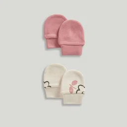 mothercare Girls Pack Of 2 Pure Cotton Mittens-image-49