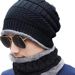 Murliwala Unisex Woollen Beanie image 2