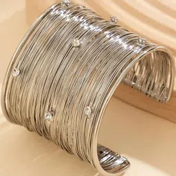 Shivarth Silver-Plated Alloy Bracelet-picture-36