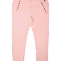 Peter England Kids Pink Solid Jeggings-picture-26