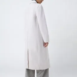 Wardrobe by Westside Beige Solid Coat image 2