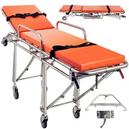 Tychemed 190 x 55 x 85 cm Collapsible Ambulance Stretcher TM-CAS image 5